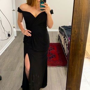 Off the Shoulder, Black Dress